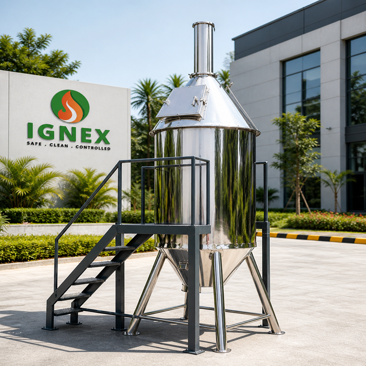 Incinerator – 1 hour 50 kg capacity